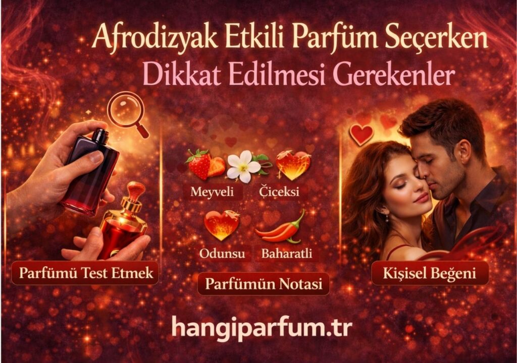 Afrodizyak Etkili Parfüm Seçerken Dikkat Edilmesi Gerekenler
